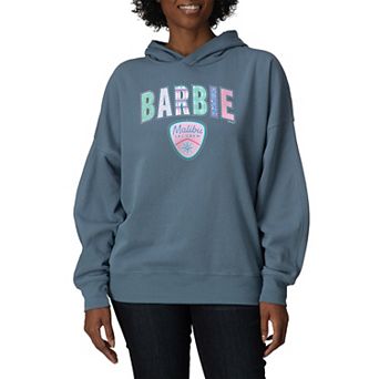 Women's Barbie Malibu Ski Oversized Fleece Hoodie Sweatshirt