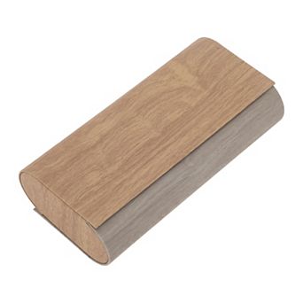 1 pc Eyeglasses Case Wood Grain Eyeglasses Storage, Hard Shell Glasses Case PU Leather