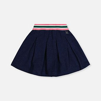 Little Kids Girl Pleated French Terry Skirt