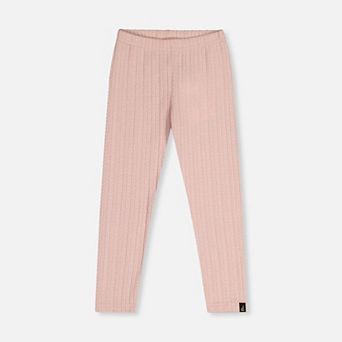 Little Kids Girl Ribbed Jacquard Leggings