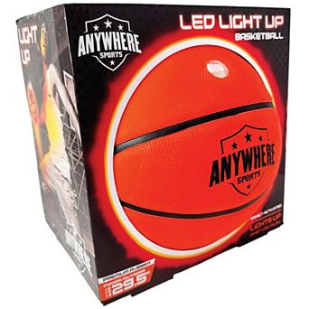 Anywhere Sports LED Light-Up Basketball Inflatable Rubber Ball