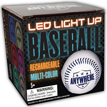 Anywhere Sports LED Light-Up Rechargeable Multi-Color Baseball