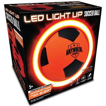 Anywhere Sports LED Light-Up Soccer Ball Inflatable Rubber Ball