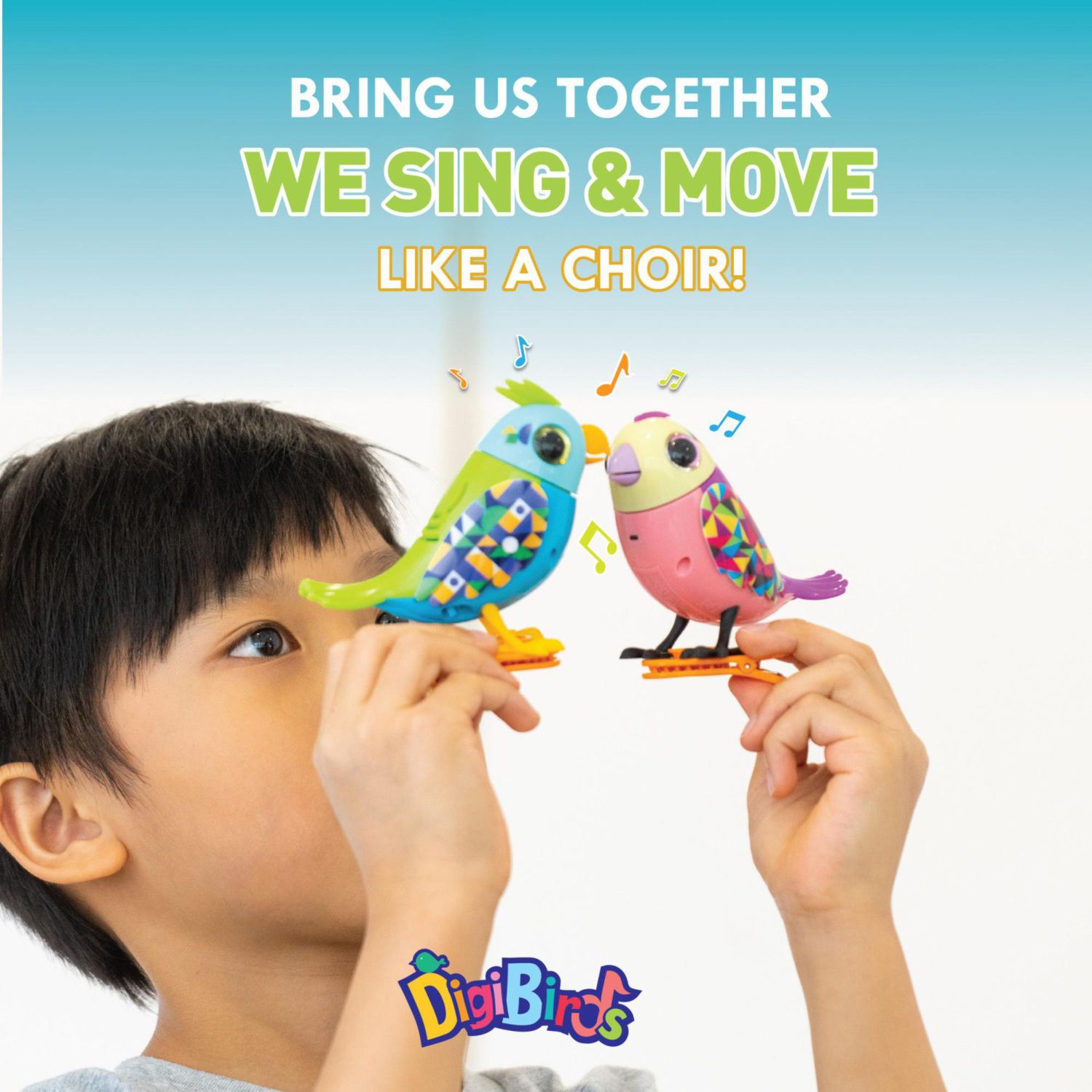 Детские фигурки DigiBirds Interactive Singing Bird & Cage Musical Pet — фото 6