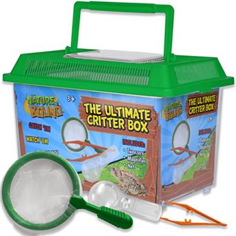 Nature Bound Ultimate Critter Box – Insect Habitat, Net, Tweezers & Magnifier