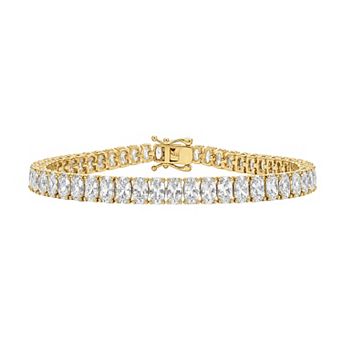 PRIMROSE Oval Cubic Zirconia Tennis Bracelet