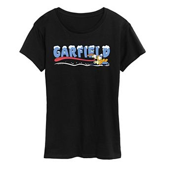 Women's Garfield & Odie Sledding Graphic Tee