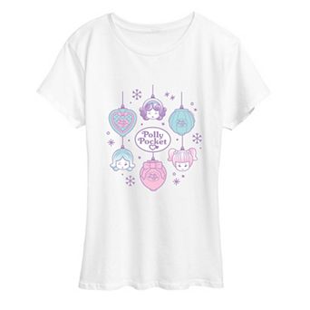 Women's Polly Pocket Christmas Ornaments Graphic Tee