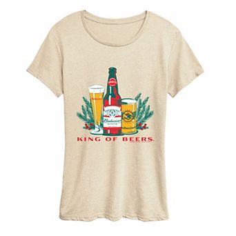 Women's Budweiser "King Of Beers" Holiday Graphic Tee