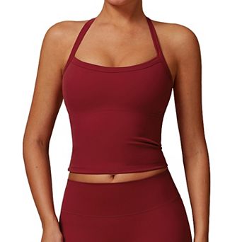 Womens Sports Bras Cross Tank Tops