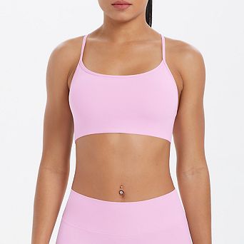 Women's Seamless Backless Sports Bra Cross Back Workout Yoga Bra