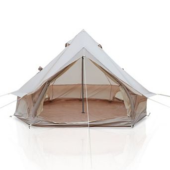 YIORTWO 9.8FT 4 Season Bell Tent with Stove Jack Waterproof Camping Tent