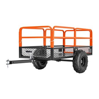 YIORTWO 1600 lbs Tow Behind Utility Trailer for Garden Farm Yard Lawn Tractor 22 Cu Ft