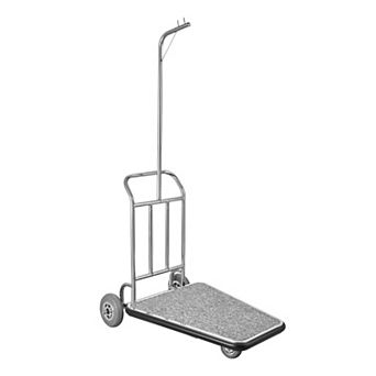 YIORTWO 600 lbs Bellman Luggage Cart with 3 Wheels and Stainless Steel Frame