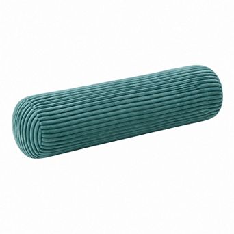 Unikome Corduroy Bolster Pillow 24 Inch Decorative Sofa Cushion, Soft Striped Throw Pillow