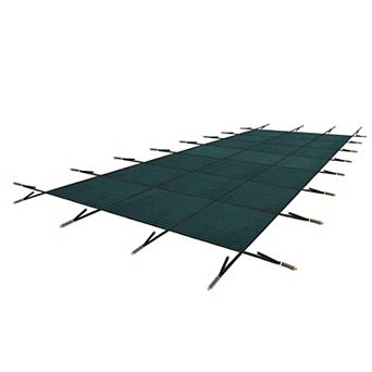 High Strength Mesh Pool Safety Cover 30x50 Ft For 28x48 Ft Rectangular Inground Pools With Hardware