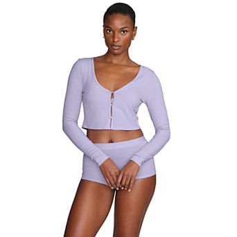 CUUP The Cropped Cardigan - Modal Silk Rib