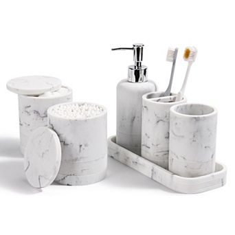 Bathroom Accessories Set 6 pc Organizer