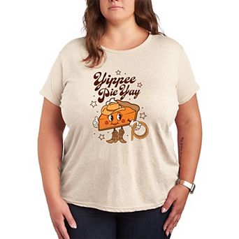 Plus Size Pumpkin Pie Cowgirl Graphic Tee