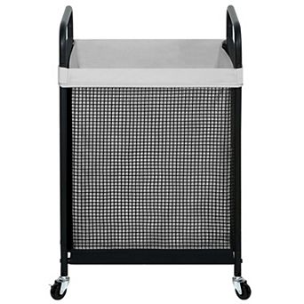 Rolling Laundry Hamper Cart with Removable Liner