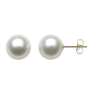 Velori 14k Gold Akoya Cultured Pearl Round Stud Earrings