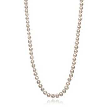 Velori 10k Gold Freshwater Cultured Pearl Near Round Necklace