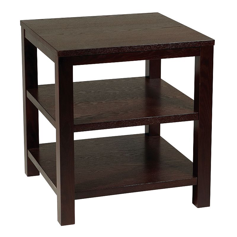 Ave Six Merge End Table, Brown