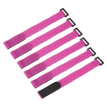 6 pc 12x1''Battery Tie Down Straps, Adjustable Multipurpose Hold Down with Hook & Loop Fastening