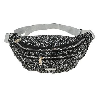 1 pc Multi Zipper Leaf Print Outdoor Fanny Pack