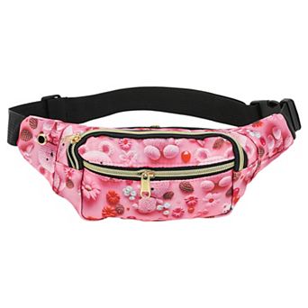 1 pc Bears Print Fanny Pack Portable Bag for Daily Outings