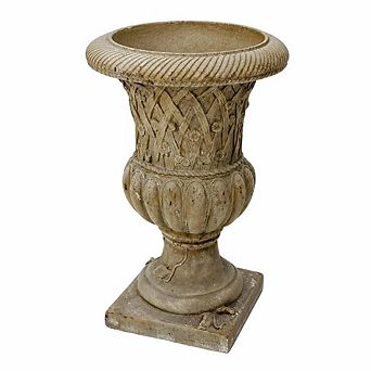 WOW PIONEER Large Outdoor Garden Urn Planter for Planting and Decor