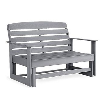 WOW PIONEER Double Seating Rocking Glider Bench for Outdoor Use