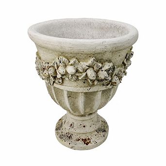 WOW PIONEER Rustic Garden Planter Urn for Outdoor Planting and Decoration