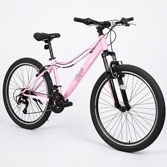 Pink 26 Inch Women’s Mountain Bike, Suitable for Daily Commuting or Back to School