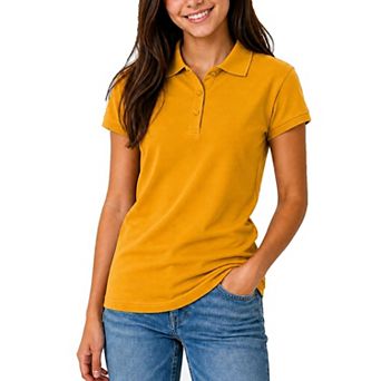 Galaxy by Harvic Junior's Short Sleeve School Uniform Pique Polo Shirt