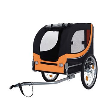 Yurblax Large Dog Bike Trailer, 66LB Capacity, All-Terrain Wheels, Non-Slip