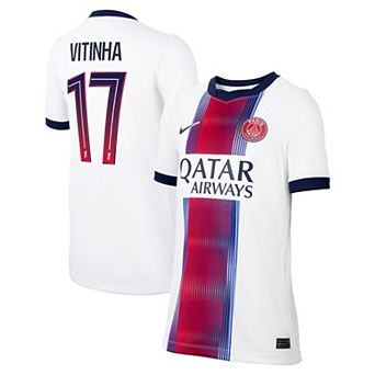 Youth Nike Vitinha White Paris Saint-Germain 2026/27 Away Stadium Replica Jersey