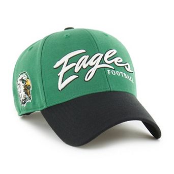 Men's '47 Kelly Green Philadelphia Eagles Throwback MVP Adjustable Hat