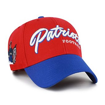 Men's '47 Red New England Patriots Throwback MVP Adjustable Hat