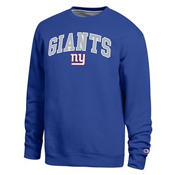 Men's Champion Royal New York Giants Contrast Lined Sweatshirt