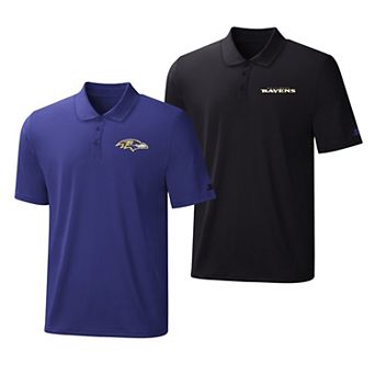 Men's Starter Purple/Black Baltimore Ravens Two-Pack Logo Polo Set