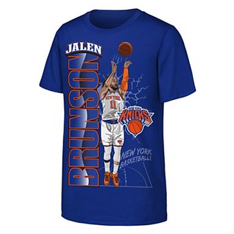 Youth Outerstuff Jalen Brunson Royal New York Knicks Height T-Shirt