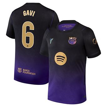 Men's Nike Gavi Purple Barcelona 2026/27 Away Stadium Replica Jersey