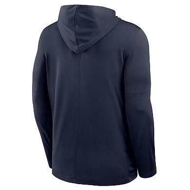 Men's Nike Navy UConn Huskies 2026 Sideline Dri-FIT Lightweight Hooded Top