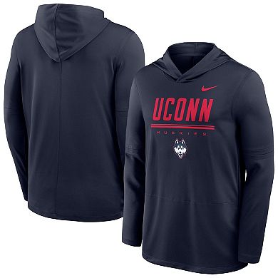 Men's Nike Navy UConn Huskies 2026 Sideline Dri-FIT Lightweight Hooded Top