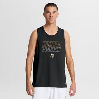 Men's Nike Black Minnesota Vikings Kickoff Miler Dri-FIT Tank​ Top