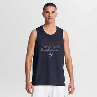 Men's Nike Navy Houston Texans Kickoff Miler Dri-FIT Tank​ Top