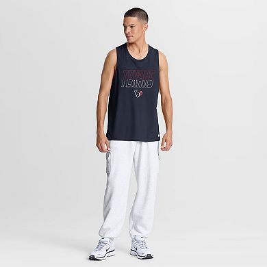 Men's Nike Navy Houston Texans Kickoff Miler Dri-FIT Tank​ Top