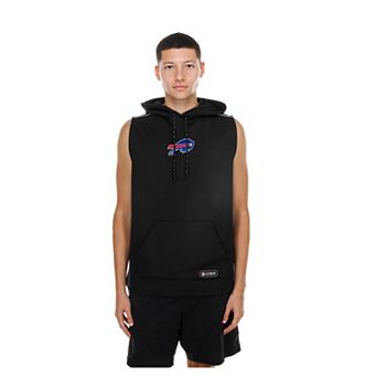 Men's New Era Black Buffalo Bills Combine Sleeveless Hoodie