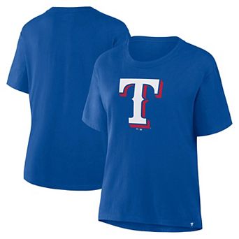 Women's Fanatics Royal Texas Rangers Essential Legacy T-Shirt